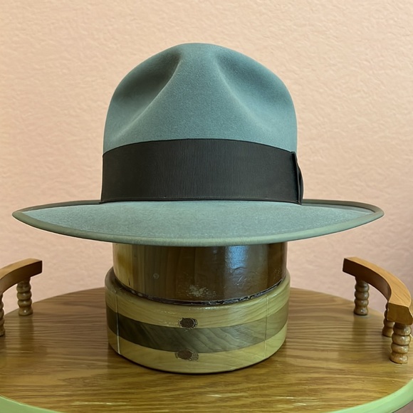 Resistol Accessories Vintage Resistol Fedora In Smoke Grey Poshmark